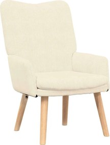 vidaXL Πολυθρόνα Κρεμ 63 x 67 x 94 εκ. ύφασμα