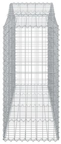 vidaXL Συρματοκιβώτια Τοξωτά 15 τεμ. 200x50x100/120 εκ. Γαλβαν. Ατσάλι