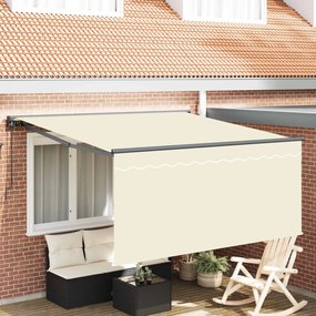 vidaXL Σκηνίτσα Αναδιπλούμενη Κρεμ 350 x 250 εκ