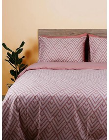 Σετ Σεντόνια Cotton Feelings 2036 Pink Διπλό με λάστιχο (150x205+30)