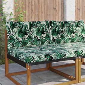 vidaXL Μαξιλάρι Καναπέ Εξωτερικού Χώρου 2 pcs Σχέδιο Φύλλου