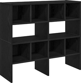 vidaXL Ράφια παπουτσιών 2 τμχ στοιβαζόμενα Μαύρη βελανιδιά