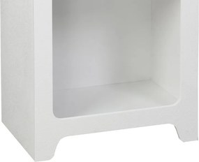 Βιβλιοθήκη Emersi pakoworld mdf σε λευκή απόχρωση 48x35x180εκ