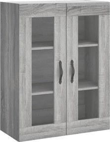 vidaXL Ντουλάπι Γκρι Sonoma 69,5 x 34 x 180 εκ. Επεξεργασμένο Ξύλο