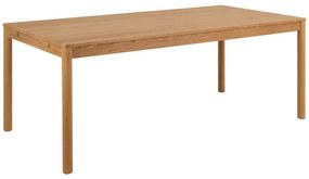 Τραπέζι Oakland 1023, Δρυς, 75x100x200cm, 47 kg, Φυσικό ξύλο καπλαμά | Epipla1.gr
