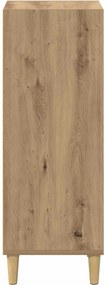 vidaXL Πλαϊνό γραφείο Artisan Oak 34,5 x 32,5 x 90 εκ.