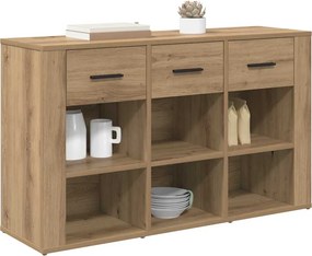 vidaXL Πλαϊνό γραφείο με συρτάρι Artisan Oak 100 x 30 x 59,5 εκ