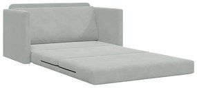 vidaXL Κρεβάτι καναπές Ανοιχτό γκρι 124 x 204 x 61 εκ Βελούδο