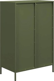 vidaXL Ντουλάπι Πράσινο Λαδί 68x39x101,5 εκ. από Ατσάλι