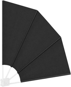 vidaXL Αδιάφανο σκίαστρο μπαλκονιού Ανθρακί 115 x 115 εκ Πολυεστέρας