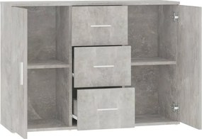vidaXL Ντουλάπι Γκρι Σκυροδέματος 91x29,5x65 εκ. Επεξεργασμένο Ξύλο