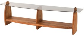 Έπιπλο Τηλεόρασης Surf 552NOS1534 160x35x45cm Chestnut-Fume