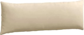 vidaXL Μαξιλάρι Καναπέ 2 pcs Κρεμ 120 x 40 cm ύφασμα
