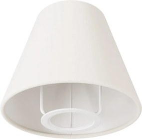 Επιτραπέζιο Πορτατίφ MAG-Y με Αμπαζούρ Impero Mini ⌀14 και Στρογγυλή Βάση Λευκό