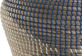 Βάζο DKD Home Decor Μπλε Φυσικό Μεσογείακός 35 x 35 x 50 cm