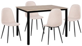 Intrahome ΣΕΤ ΤΡΑΠΕΖΑΡΙΑΣ 5ΤΜΧ PCASABLANCASCASABLANCAINCASABLANCALTCASABLANCAIE-CASABLANCANGELCASABLANCA ΤΡΑΠΕΖΙ & 4 ΚΑΡΕΚΛΕΣ ΥΦΑΣΜΑ ΜΠΕΖ intraho-0007021