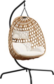 Κρεμαστή πολυθρόνα Liwebo-Μπεζ