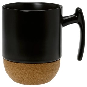 Κούπα 2055 10.055.25 280ml Black-Natural Cryspo Trio Πορσελάνη,Φελλός