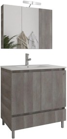 Bathroom Set DELTA 75 Γκρί Ανοιχτό