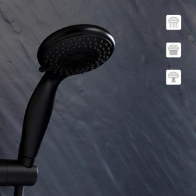 Τηλέφωνο Μπάνιου Με 3 Ροές L-C Black 1802053