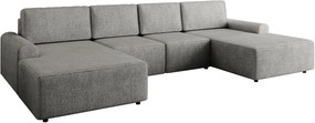 Γωνιακός καναπές Bella XL-Gkri Skouro - 338.00Χ168.00Χ85.00cm
