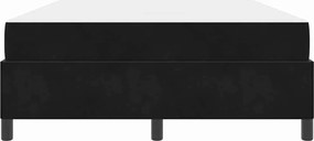 vidaXL Σκελετός Κρεβατιού Μαύρο 140 x 190 cm ύφασμα