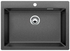 Blanco Pleon 8 Anthracite SILGRANIT™ PuraDur™ Γρανιτένιος Νεροχύτης Ένθετος με 1 Γούρνα 70x51cm