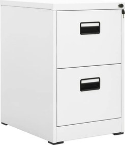 vidaXL Αρχειοθήκη Λευκή 46 x 62 x 72,5 εκ. από Ατσάλι