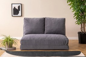 Διθέσιος Καναπές Κρεβάτι Γκρι DIVIR 68x120x62