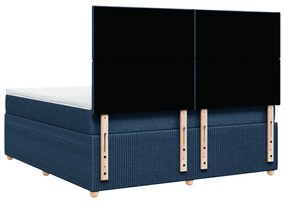 ΚΡΕΒΑΤΙ BOXSPRING ΜΕ ΣΤΡΩΜΑ ΜΠΛΕ 180X200 ΕΚ. ΥΦΑΣΜΑΤΙΝΟ 3292134