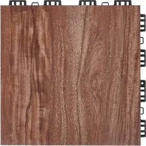 Gym Flooring Set 25 PCS Interlocking PP+PVC Puzzle Rubber Tiles