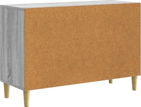 vidaXL Πλαϊνό γραφείο Γκρι Sonoma 89 x 34,5 x 60 εκ.