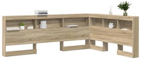 vidaXL Κεφαλάρι Αποθήκης με ράφι Sonoma Δρυς 150 cm Επεξεργασμένο ξύλο