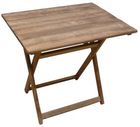 Τραπέζι Πτυσσόμενο Καρυδί Ξύλο 60x80x73cm