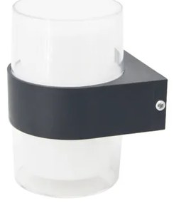 Απλίκα Φωτιστικό Τοίχου Athabasca LED 8W Ανθρακί 80203241 Inlight-80203241-Ανθρακί 80203241