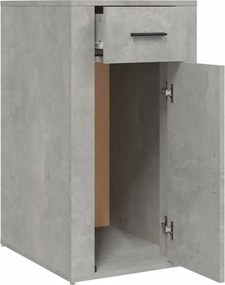 vidaXL Ντουλάπι Γραφείου Γκρι Σκυροδ. 40x49x75 εκ. Επεξεργασμένο Ξύλο