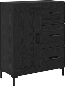 vidaXL Πλαϊνό γραφείο Μαύρη δρυς 69.5 x 34 x 90 εκ. Επεξεργασμένο ξύλο