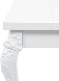 vidaXL Τραπεζαρία Γυαλιστερή Λευκή 179 x 89 x 81 εκ.