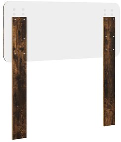 vidaXL Κεφαλάρι Καπνιστό Δρύς 75 cm Επεξεργασμένο ξύλο