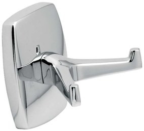 Άγκιστρο Διπλό Hotelia 03-8050 5x6,5cm Chrome Gloria Metal