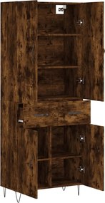vidaXL Ντουλάπι Καπνιστή Δρυς 69,5x34x180 εκ. από Επεξεργασμένο Ξύλο