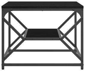 vidaXL Μαύρο Τρεμπάκι Καφέ με Ράφι, 51x50x40 εκ, Φτιαγμένο από Επεξεργασμένο Ξύλο
