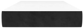vidaXL Στρώμα με Pocket Springs Μαύρο 90x220x20 εκ. Βελούδινο