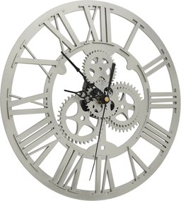 vidaXL Ρολόι Τοίχου Ασημί 30 εκ. Ακρυλικό