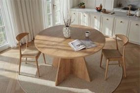 Τραπέζι Τραπεζαρίας Δρυς Ζαφείρι VIRELLA 120x120x75