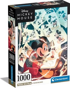 Clementoni Παζλ High Quality Collection Disney Mickey Mouse Celebration 1000 τμχ - Compact Box
