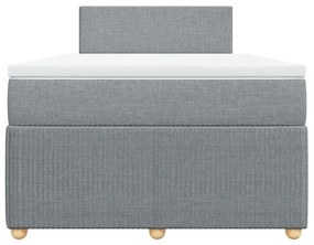 ΚΡΕΒΑΤΙ BOXSPRING ΜΕ ΣΤΡΩΜΑ ΑΝΟΙΧΤΟ ΓΚΡΙ 120X190 ΕΚ. ΥΦΑΣΜΑΤΙΝΟ 3289688