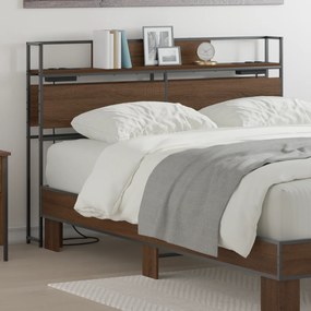 vidaXL Κεφαλάρι Αποθήκης Καφέ δρυς 120 cm Επεξεργασμένο ξύλο