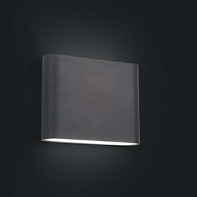 Φωτιστικό Τοίχου Semi Led 6775 Graphite Nowodvorski Aluminium, Glass
