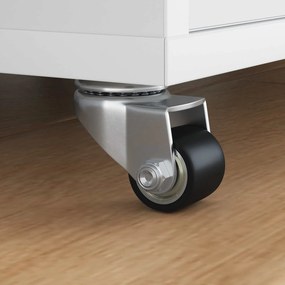 vidaXL Τροχίσκος 2 pcs Ασημί 44,1 x 44,1 x 1,95 χιλ Νάιλον
